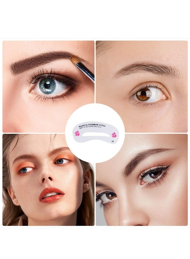 48 Styles Eyebrow Stencils, Eyebrow Shaper Sticker Kit, Reusable Eyebrow Template, DIY Makeup Beauty Tools for Beginners & Professionals - Image 4